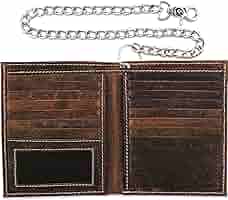 Amazon.com: F&L CLASSIC Mens Chain Wallet Large Capacity| RFID